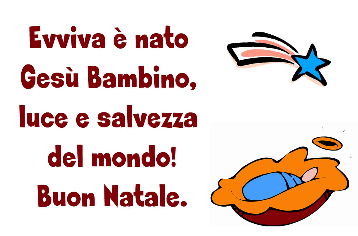 Immagine con frase religiosa Buon Natale