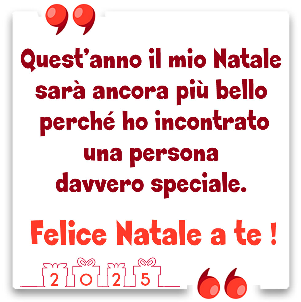 Immagine con messaggio: Felice Natale a te !