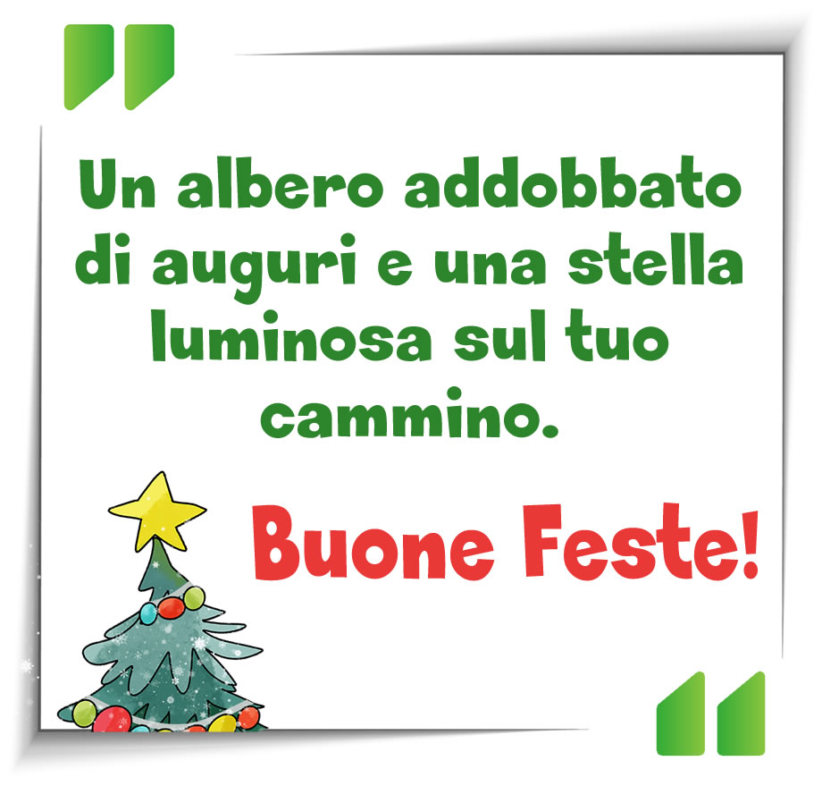 Auguri per Natale: Un albero addobbato di auguri