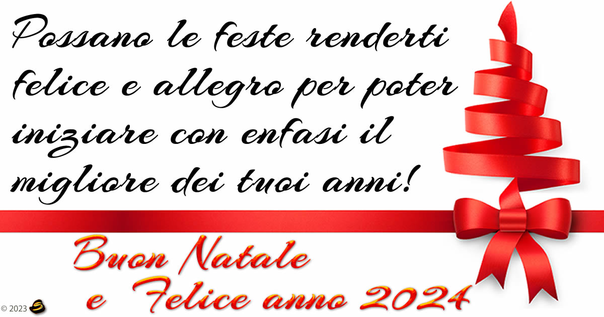  Biglietto di auguri Albero di Natale rosso moderno. Che le vacanze siano felici e allegre per iniziare al meglio il nuovo anno!