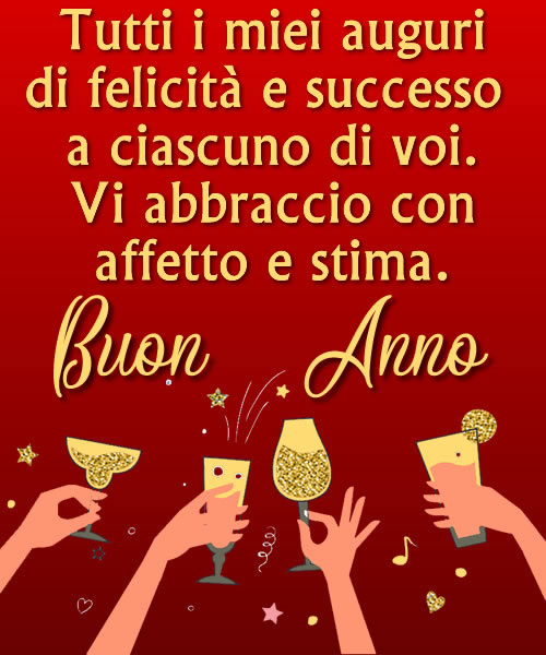 Biglietto di auguri con mani alzate in un brindisi in compagnia