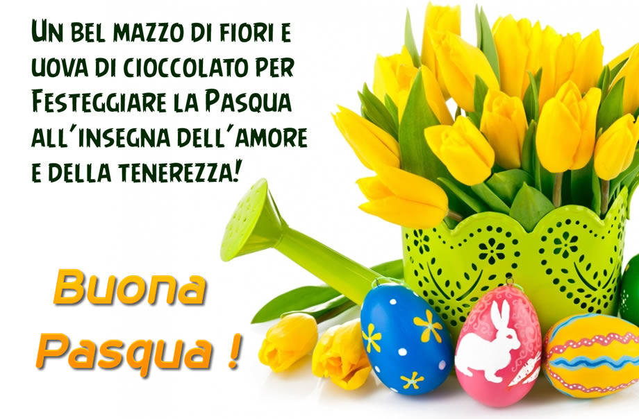 Biglietto di auguri di Pasqua pieno di amore e tenerezza!