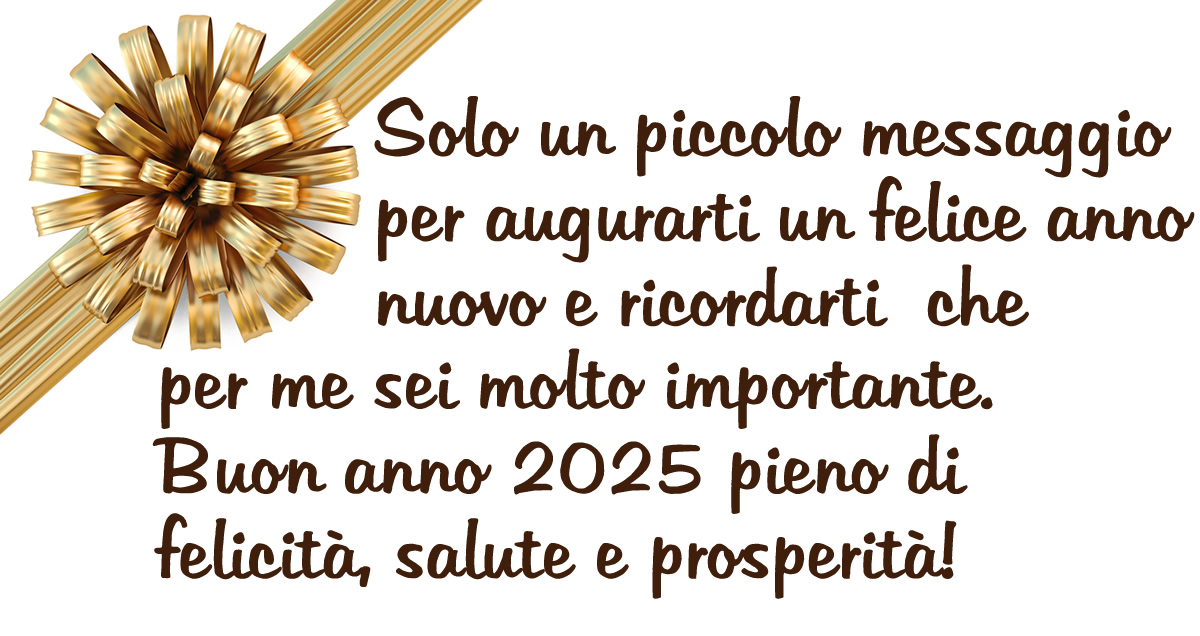 immagine 2025 di auguri con testo