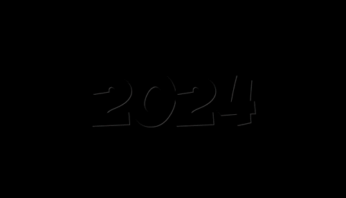 Gif animata con la scritta dinamica Happy 2025