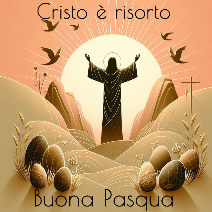 Immagine con la resurrezione di Gesù Cristo, evento fondamentale per i cristiani.