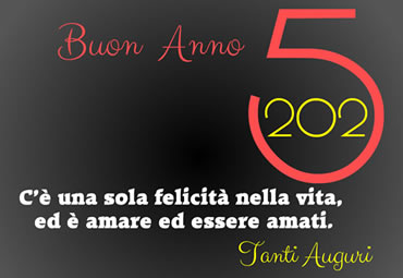 immagine Buon Anno 2024 con testo sulla felicità