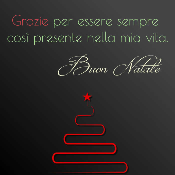 Buon Natale su Instagram: Grazie per essere sempre così presente nella mia vita