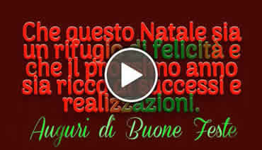 Video buon natale : Che questo Natale sia un rifugio di felicità
